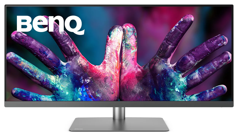 Картинка - Мониторы BENQ 34" PD3420Q IPS LED 3440x1440@60Hz 5ms 21:9 350(400)cd/m2 1000:1 178/178 2*HDMI DP 3*USB 3.1 USB -B USB -C Speaker 2,5W*2 HAS Swivel Tilt Flicker-free Dark Grey (9H.LJHLB.QPE)