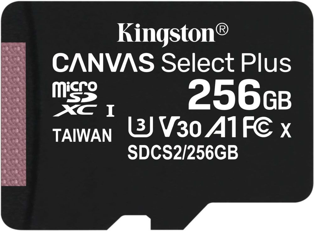 Картинка - Флеш карта microSDXC 256Gb Kingston SDCS2/256GBSP Canvas Select Plus w/o adapter
