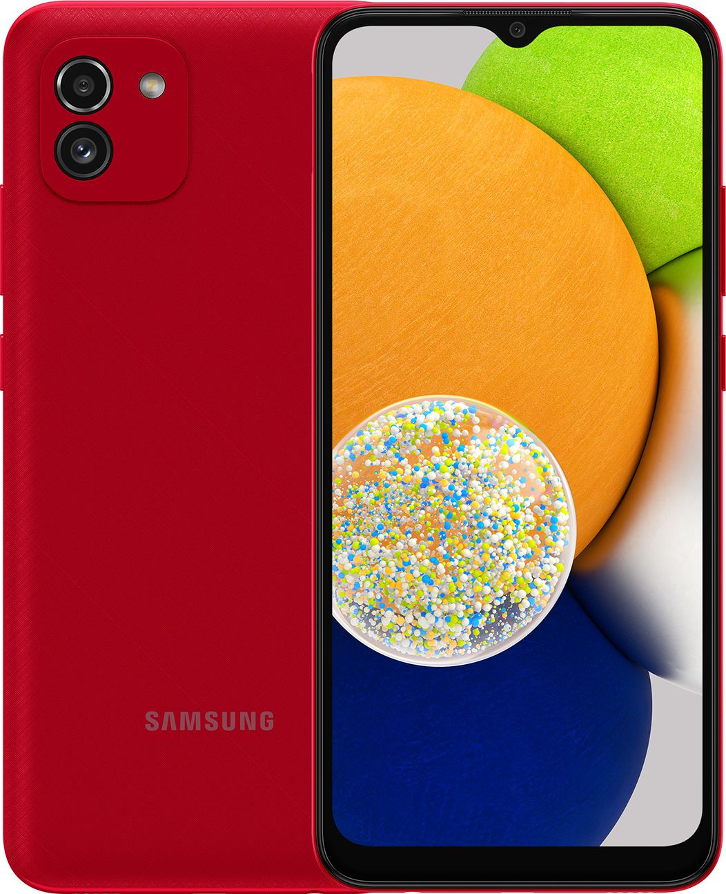 Купить Смартфон Samsung SM-A035F Galaxy A03 32Gb 3Gb красный моноблок 3G 4G  6.5