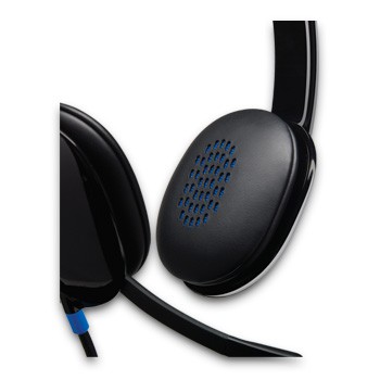Наушники с микрофоном Logitech H540 черный 1.8м накладные USB оголовье (981-000480)