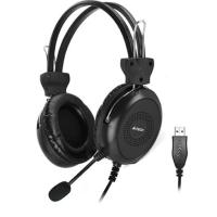 Гарнитура A4 HU-30 черный 2м накладные USB оголовье