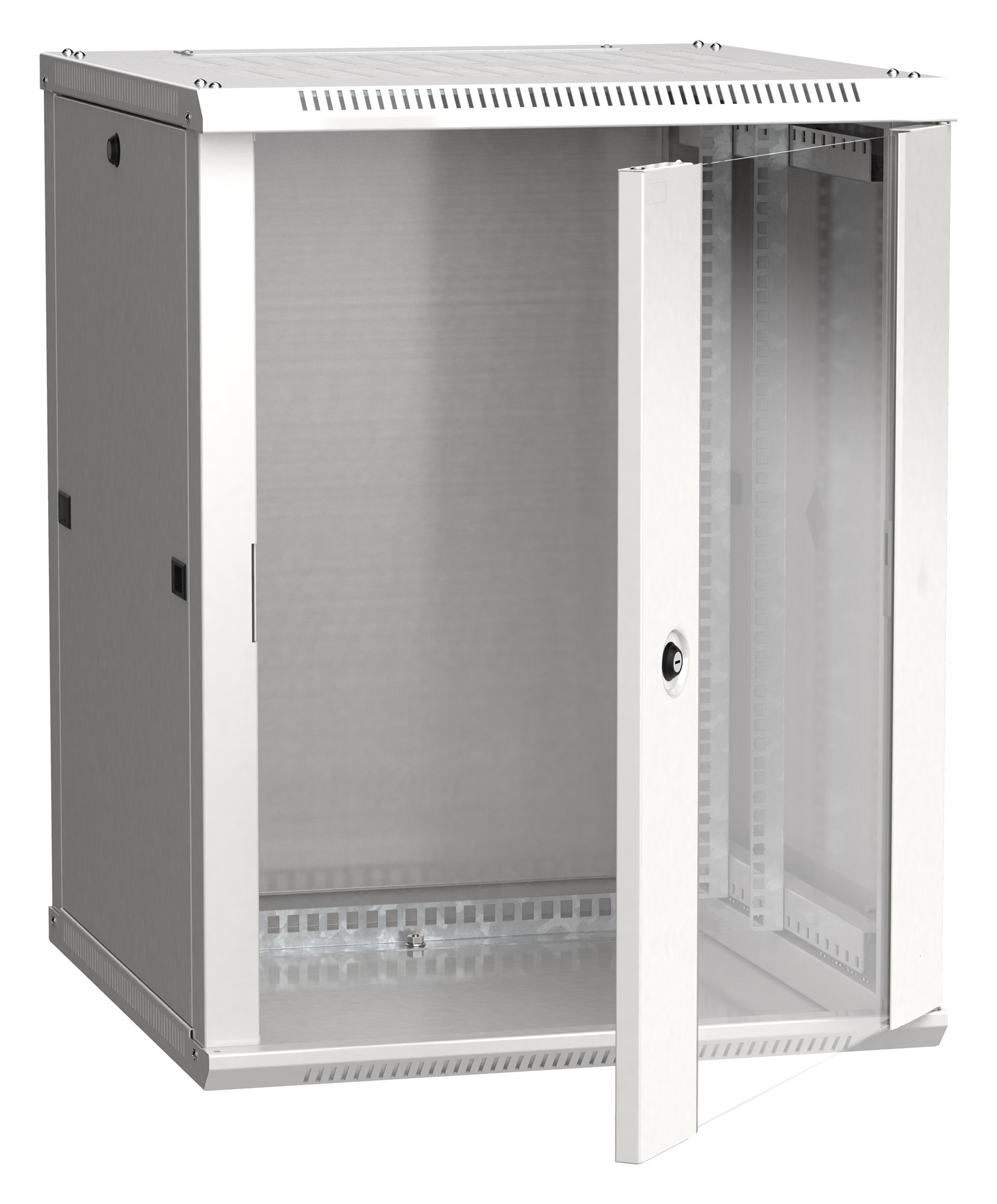 Шкаф коммутационный ITK (LWR3-15U66-GF) 15U 600x600мм пер.дв.стекл 90кг серый