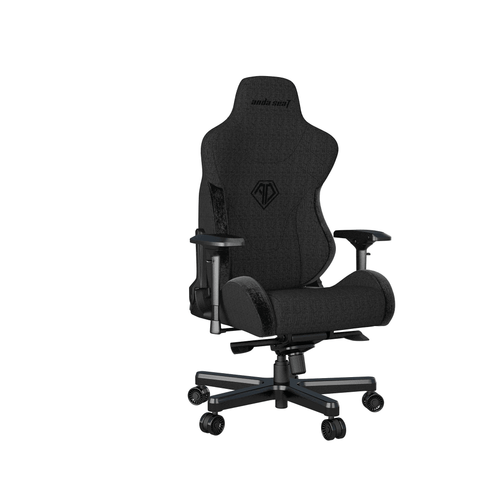 Кресло игровое Anda Seat T-Pro 2, цвет чёрный, размер XL (180кг), материал ткань (модель AD12XL)