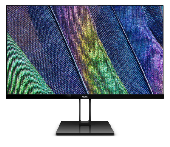 Картинка - Монитор 23,8" AOC 24V2Q 1920x1080 IPS WLED 16:9 4ms HDMI DP 1000:1 50M:1 178/178 250cd Black (24V2Q) 24V2Q