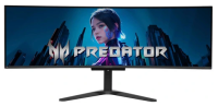 Монитор Acer Predator 49'' X49Vbmiiphuzx 1800R, 32:9, QD-OLED, DQHD, 0,03ms, 250cd, 144Hz, HDMI, DP, USB, USB-C, SPK, HAS