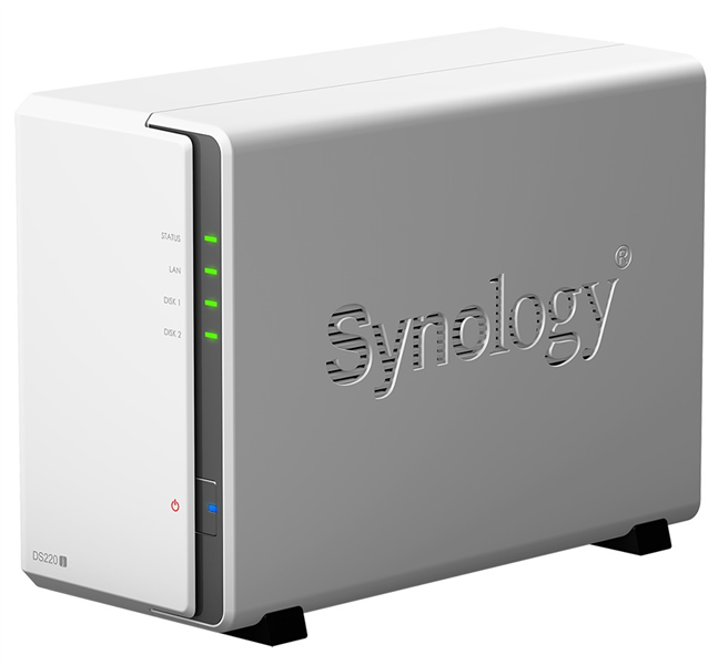 Картинка - Система хранения данных Synology DS220j QC1,4GhzCPU/512Mb DDR4/RAID0,1/upto 2HDDs SATA(3,5\\\')/2xUSB3.0/1GigEth/iSCSI/2xIPcam(upto 12)/1xPS/2YW repl DS218j (DS220j) DS220j