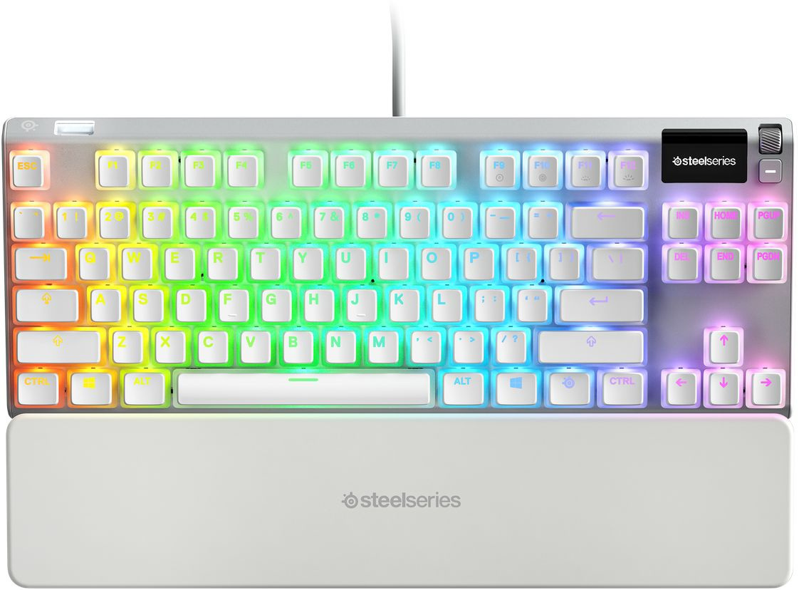 Купить Клавиатура Steelseries Apex 7 TKL-Ghost RU механическая белый USB  Multimedia for gamer LED (подставка для запястий) в интернет-магазине  Неватека по выгодной цене с доставкой, характеристики, фотографии -  Санкт-Петербург