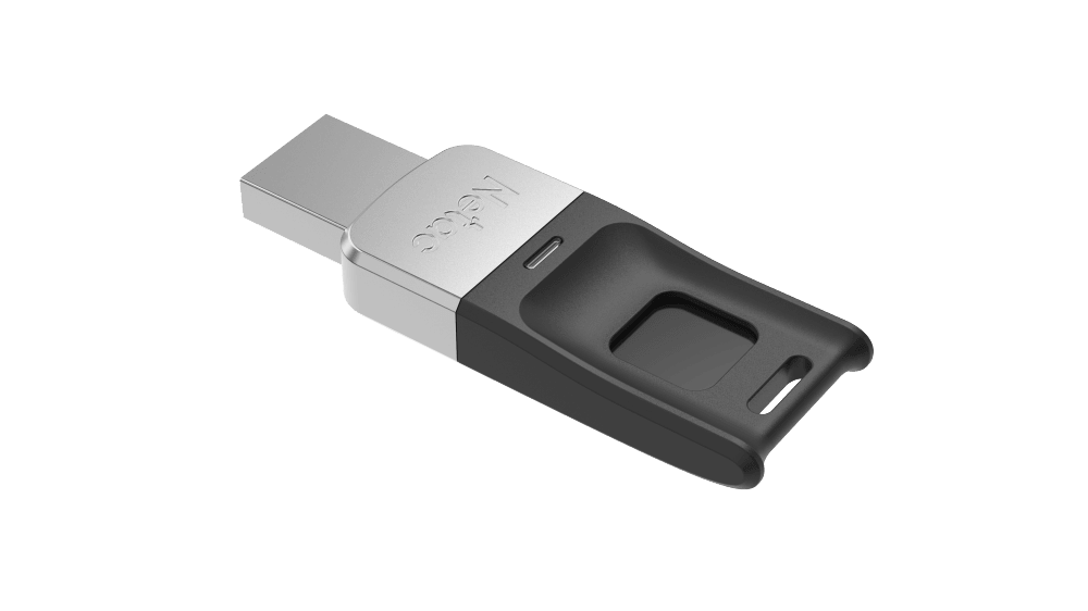 Картинка - Флеш-накопитель Netac US1 USB3.0 AES 256-bit Fingerprint Encryption Drive 128GB ( с отпечатком пальца )