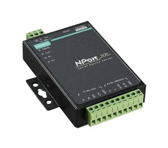 2-портовый преобразователь RS-232 + RS-422/485 в Ethernet.