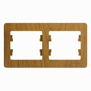 Systeme electric GSL000502 GLOSSA 2-постовая РАМКА, горизонтальная, ДЕРЕВО ДУБ