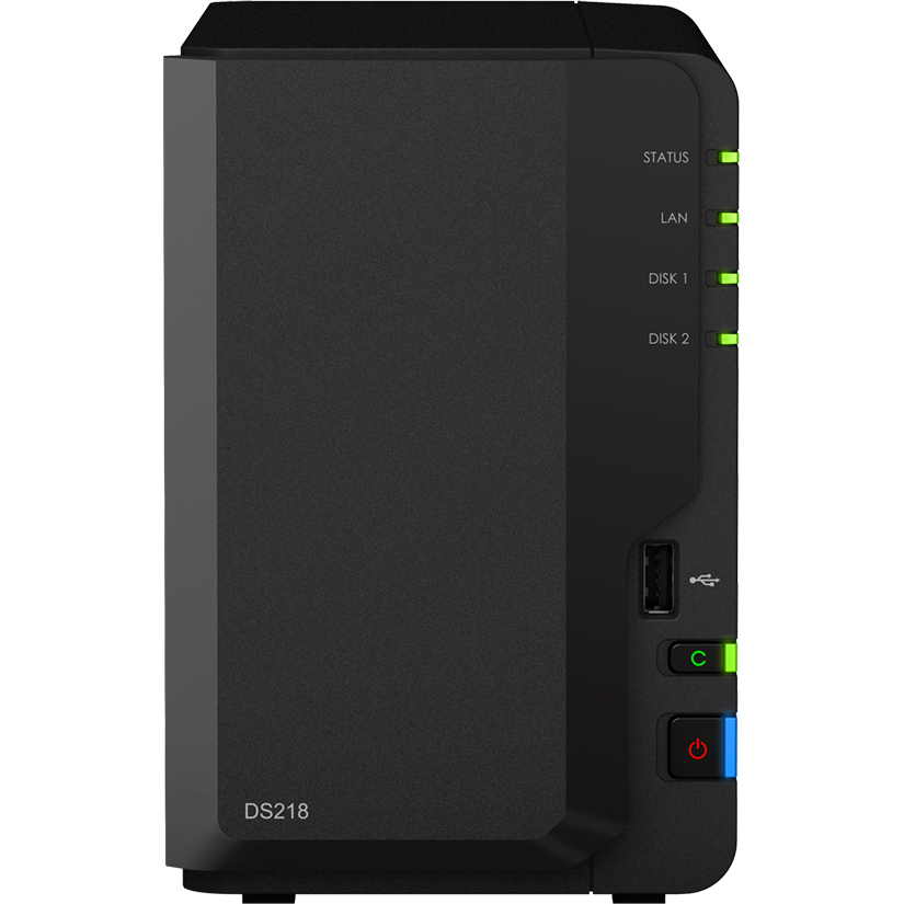 Картинка - СХД настольное исполнение 2BAY NO HDD USB3 DS218 SYNOLOGY