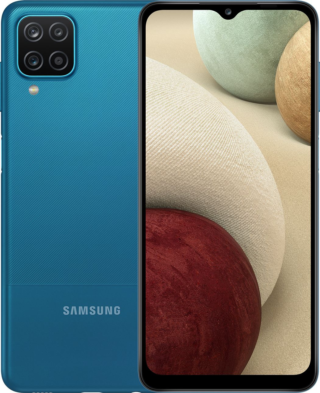 Купить Смартфон Samsung SM-A127F Galaxy A12 64Gb 4Gb синий моноблок 3G 4G  6.5