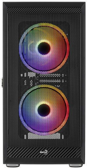 Картинка - Корпус Aerocool Graphite-G-BK-v2 черный без БП ATX 3x140mm 2xUSB3.0 audio