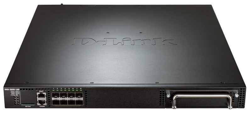 Картинка - Коммутатор D-Link DXS-3600-16S/B1AEI 8SFP+ управляемый DXS-3600-16S/B1AEI