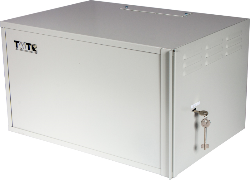 Шкаф антивандальный пенального типа, 6U 600x400 мм, серый (TWT-CBWSF-6U-6x4-GY)