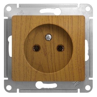 Systeme electric GSL000541 GLOSSA РОЗЕТКА без заземления, 16А, механизм, ДЕРЕВО ДУБ