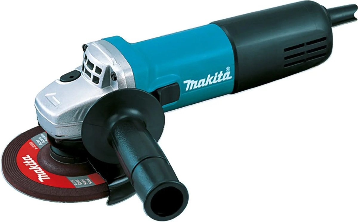 Makita 9558HNR Угловая шлифовальная машина ф125мм [9558HNR]  {840Вт,11000обм,1.6кг,кор,anti-restart,плп,доп.кожух}