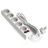 Exegate EX279180RUS Сетевой фильтр ExeGate SP-5-7W (5 розеток, 7м, евровилка, белый)