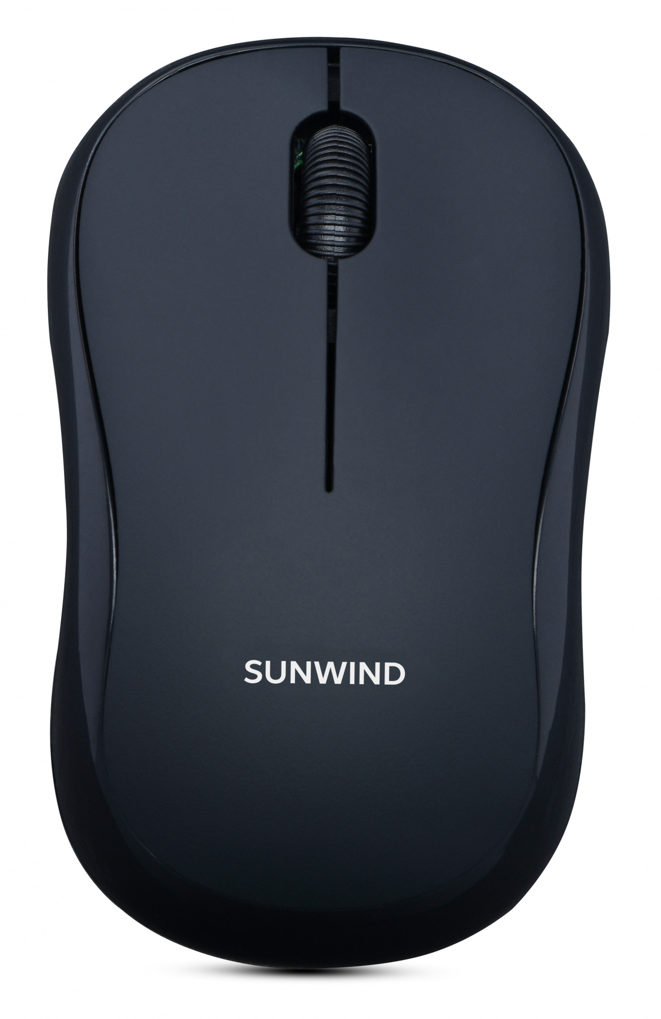 Картинка - Мышь SunWind SW-M200 черный оптическая (1600dpi) беспроводная USB для ноутбука (3but) 1611650