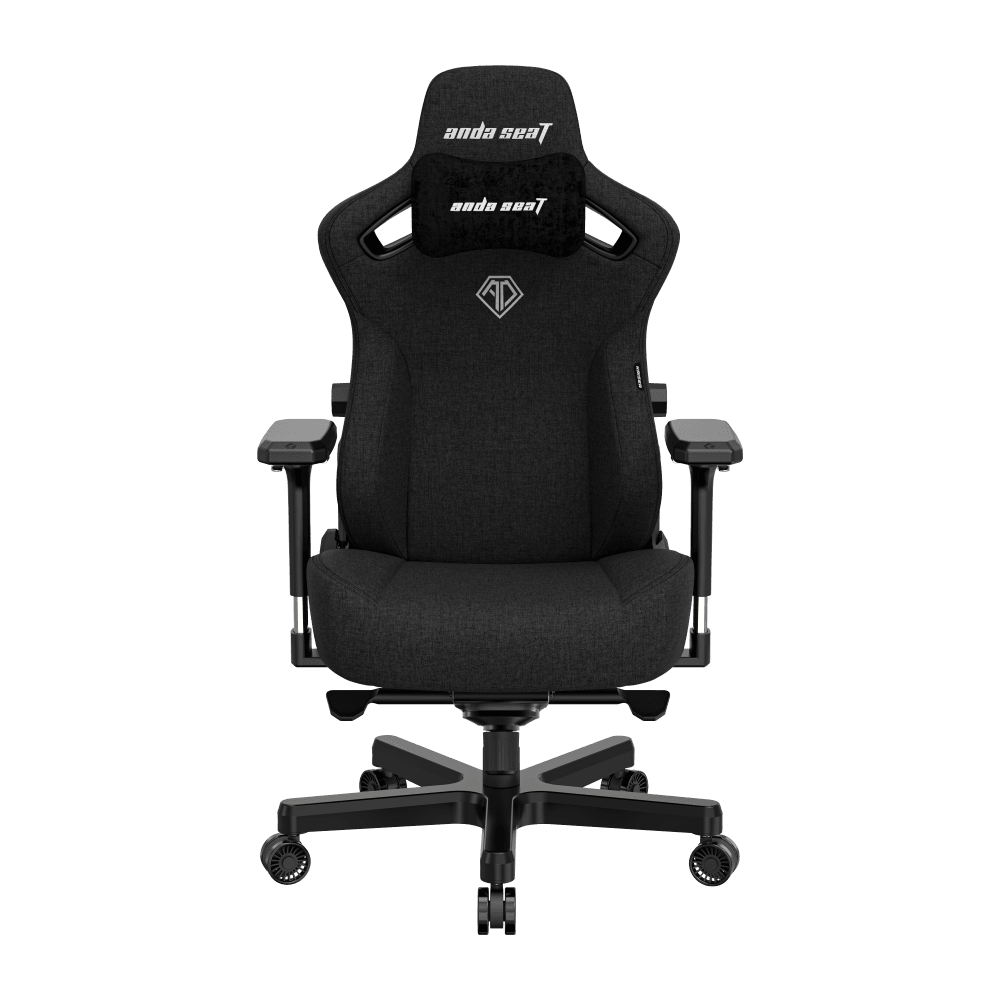 Кресло игровое Anda Seat Kaiser 3, цвет чёрный, размер XL (180кг), материал ткань (модель AD12)