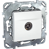 UNICA Розетка телевизионная TV в рамку белая