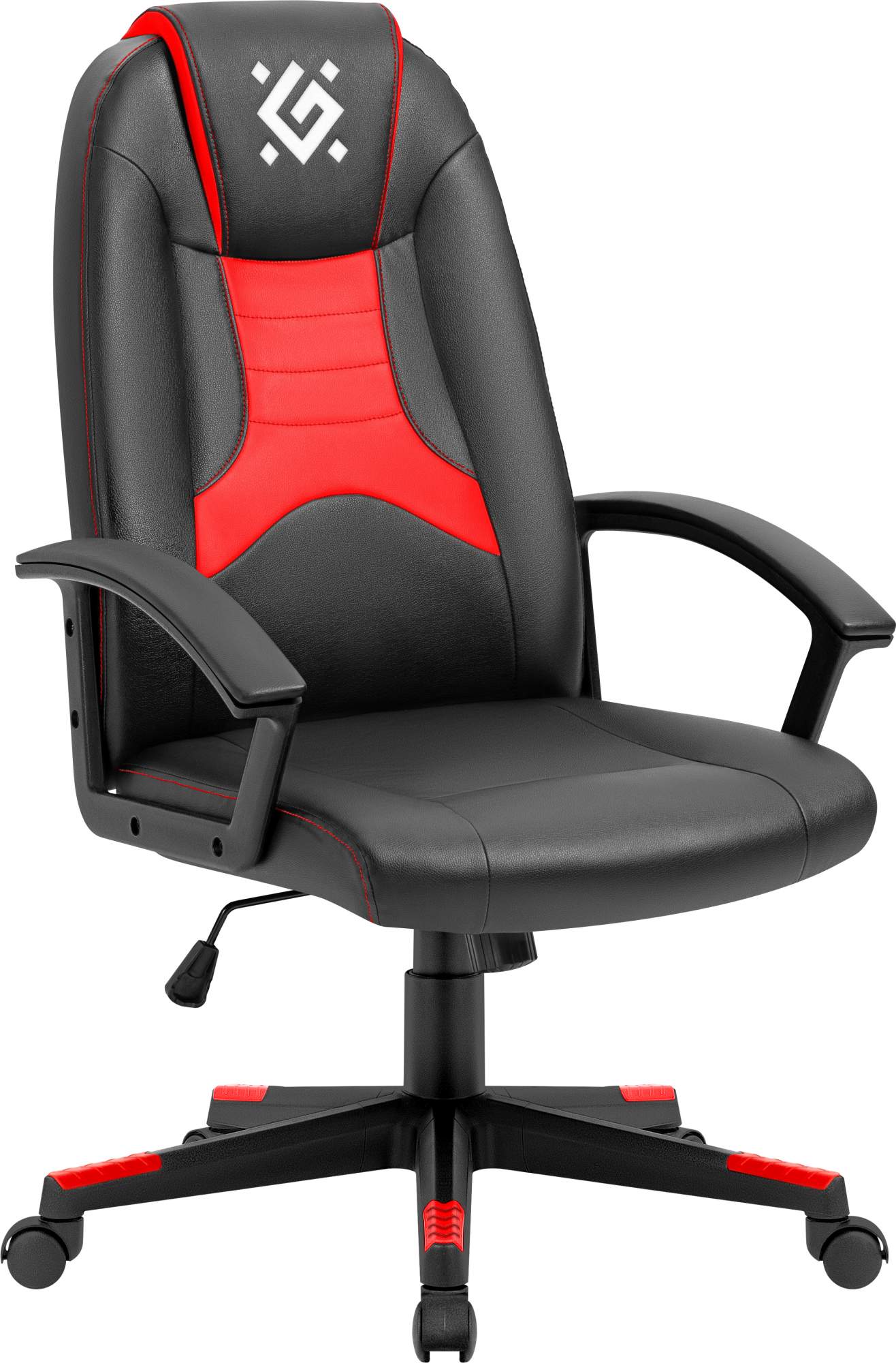 defender игровое кресло racer черный красный полиуретан 60мм