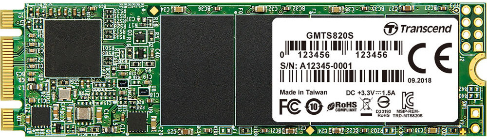 Картинка - Накопитель SSD Transcend SATA III 480Gb TS480GMTS820S M.2 2280