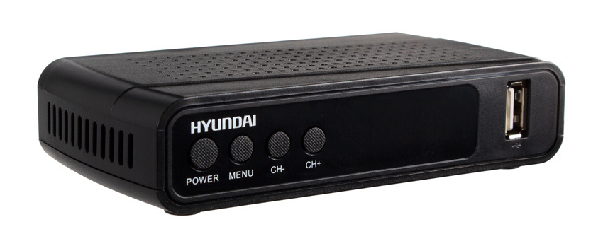 Картинка - Ресивер DVB-T2 Hyundai H-DVB520 черный