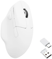 Мышь Keychron M7 - 3 типа подключения, белая, 1000 Гц