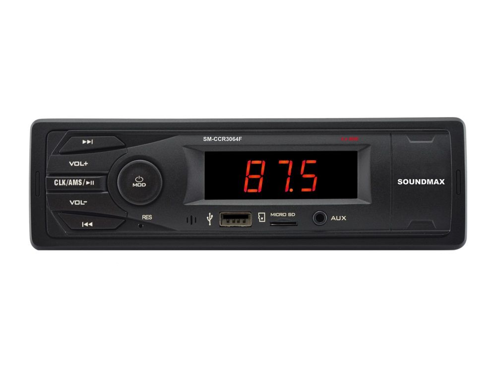 Картинка - Автомагнитола Soundmax SM-CCR3064F 1DIN 4x40Вт