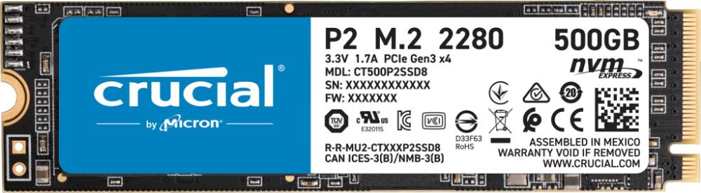 Картинка - Твердотельный накопитель Crucial CT500P2SSD8 CT500P2SSD8