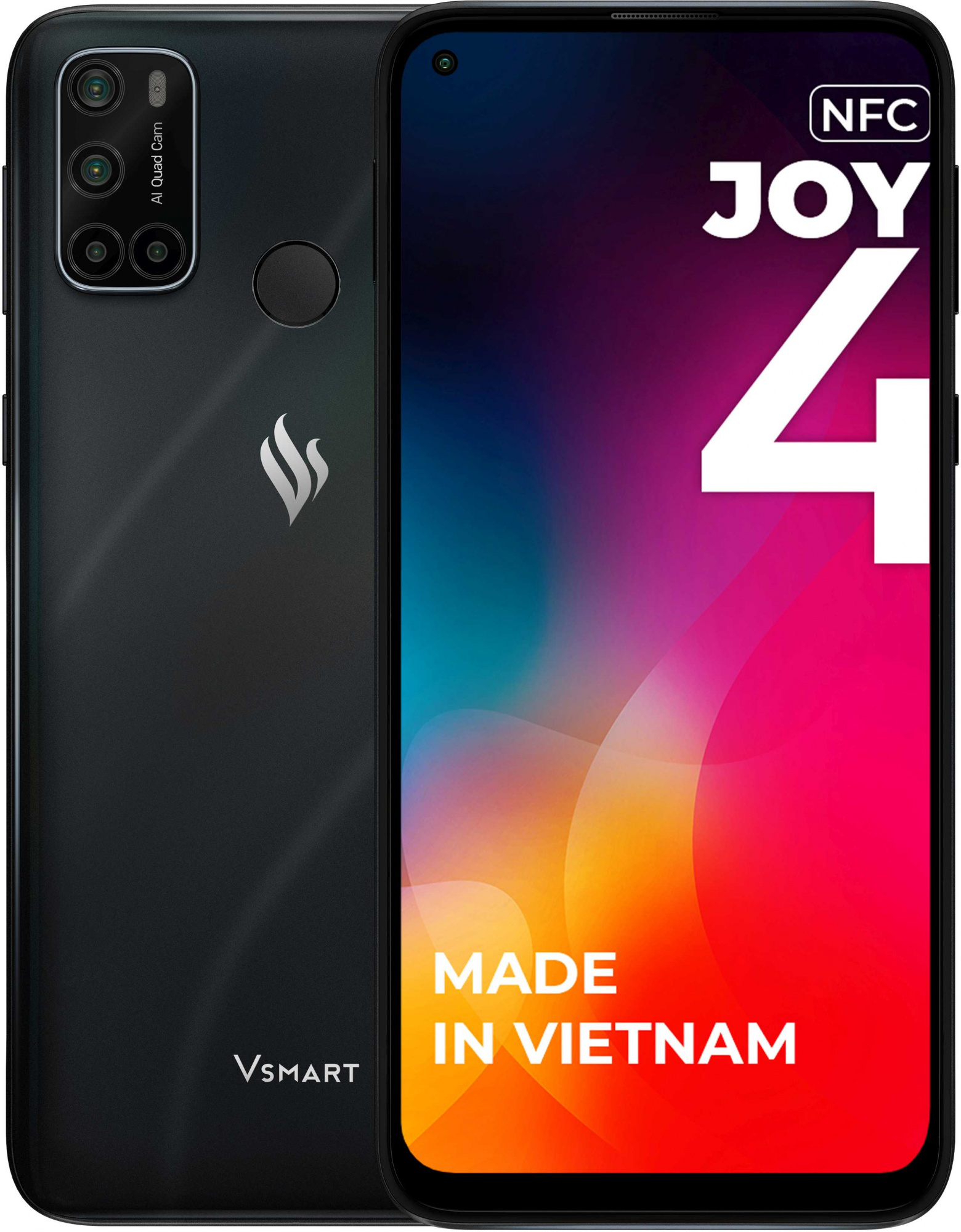 Купить Смартфон Vsmart Joy 4 64Gb 4Gb черный оникс моноблок 3G 4G 2Sim  6.53