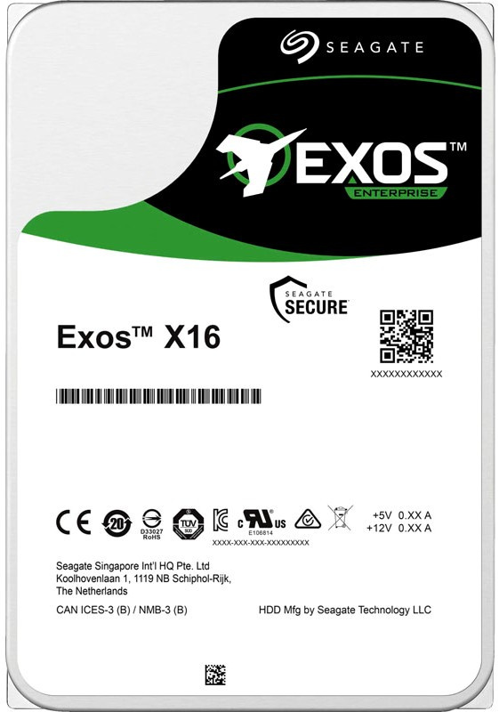 Картинка - Жесткий диск Seagate Exos X16 ST12000NM001G