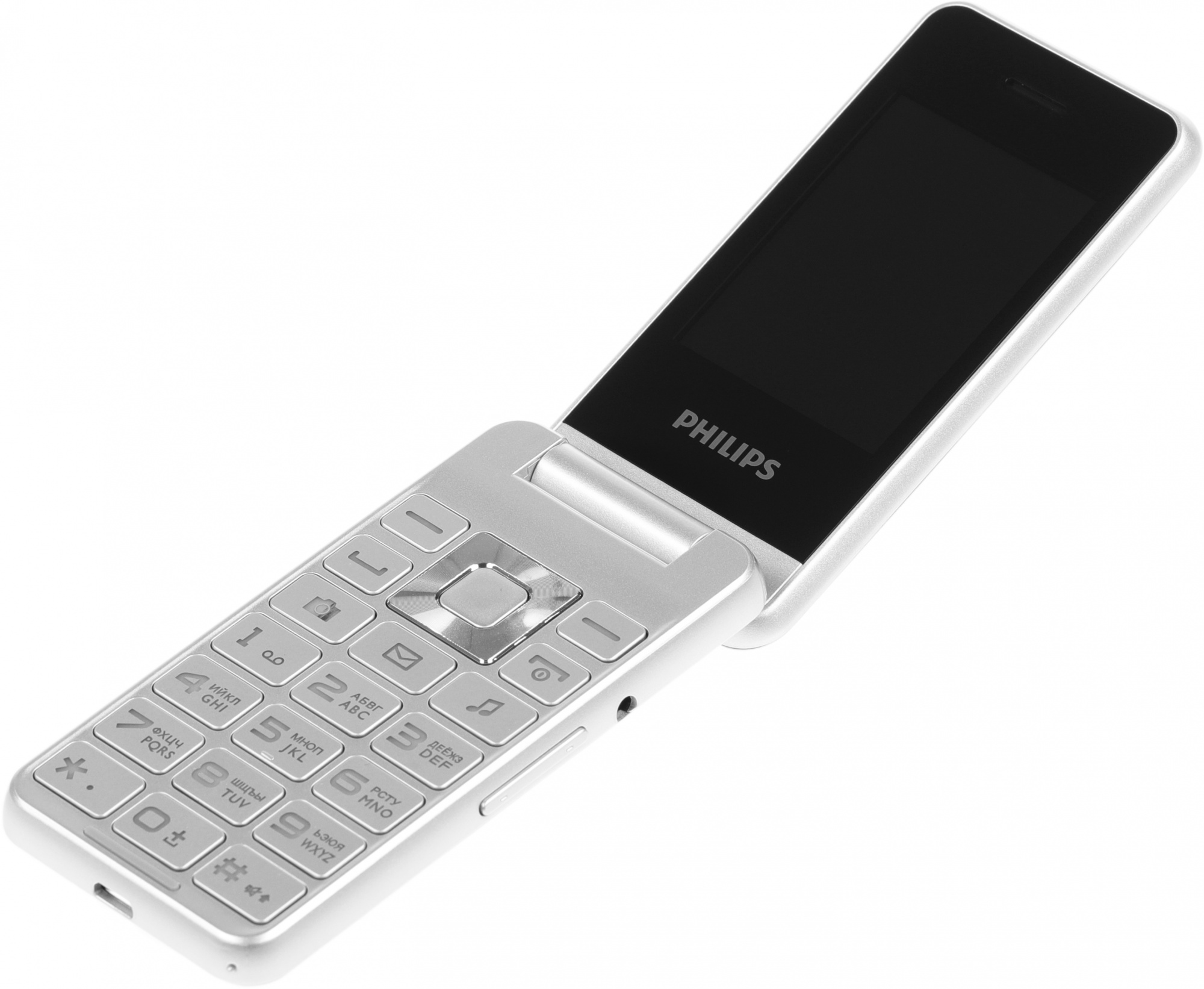 Сотовый телефон Philips Xenium E2601, серебристый