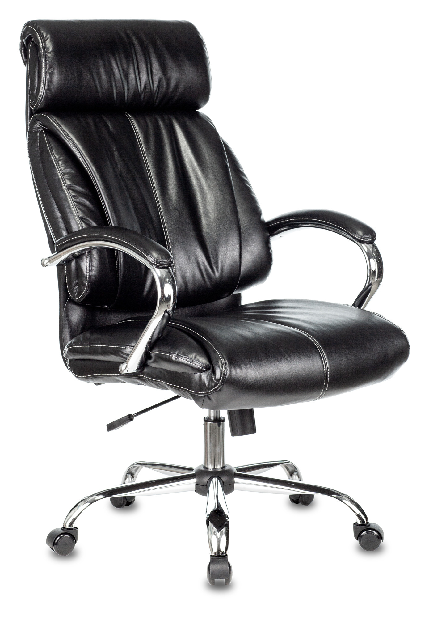 Кресло руководителя Бюрократ Ch-868n черный Leather Venge Black