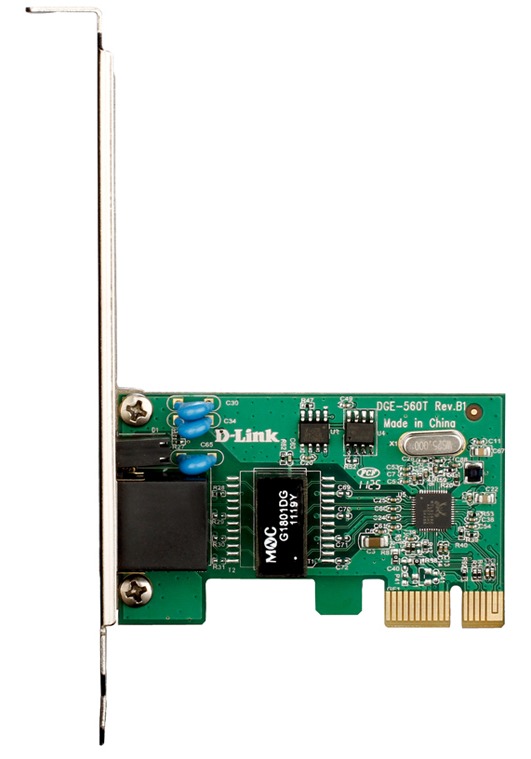 Картинка - Сетевой адаптер Gigabit Ethernet D-Link DGE-560T PCI Express DGE-560T/C1