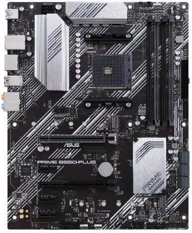 Картинка - Материнская плата Asus PRIME B550-PLUS Soc-AM4 AMD B550 4xDDR4 ATX AC`97 8ch(7.1) GbLAN RAID+HDMI+DP