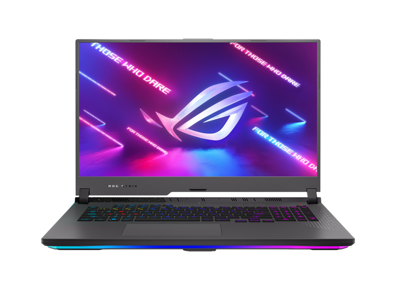 Картинка - Ноутбук ASUS ROG Strix G17 G713RM-LL134 AMD Ryzen 7 6800H/16Gb/512GB SSD/17,3"2560x1440 IPS 240Hz / NVIDIA RTX 3060 6Gb/WiFi6/BT/Cam/RUS/EN Keyboard /DOS/2.6Kg/Eclipse Gray (90NR08K4-M009J0) 90NR08K4-M009J0