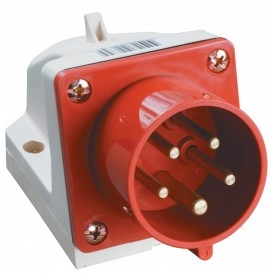 Iek PSR52-032-5 Вилка 525 стац.3Р + РЕ+ N 32А 380В IP44 ИЭК