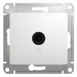 Systeme electric GSL000192 GLOSSA TV РОЗЕТКА проходная 4DB, механизм, БЕЛЫЙ