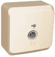 Systeme electric TVA-002K ЭТЮД О/У телевизионная РОЗЕТКА, КРЕМОВЫЙ, Россия