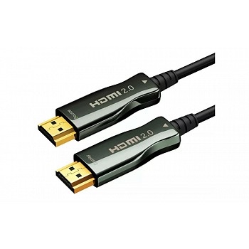 Wize AOC-HM-HM-30M  Кабель HDMI, оптический, 30 м, 4K/60HZ,  v.2.0, ARC, 19M/19M, черный,  коробка