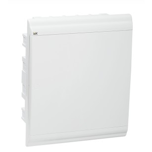 IEK_MKP82-V-24-WD-41-10_Бокс ЩРВ-П-24 модуля встраив.пластик IP41 PRIME белая дверь