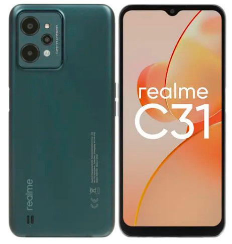 Картинка - Смартфон Realme C31 64Gb 4Gb зеленый моноблок 3G 4G 6.52" 720x1600 Android 11 13Mpix 802.11 b/g/n NFC GPS GSM900/1800 GSM1900 TouchSc microSD