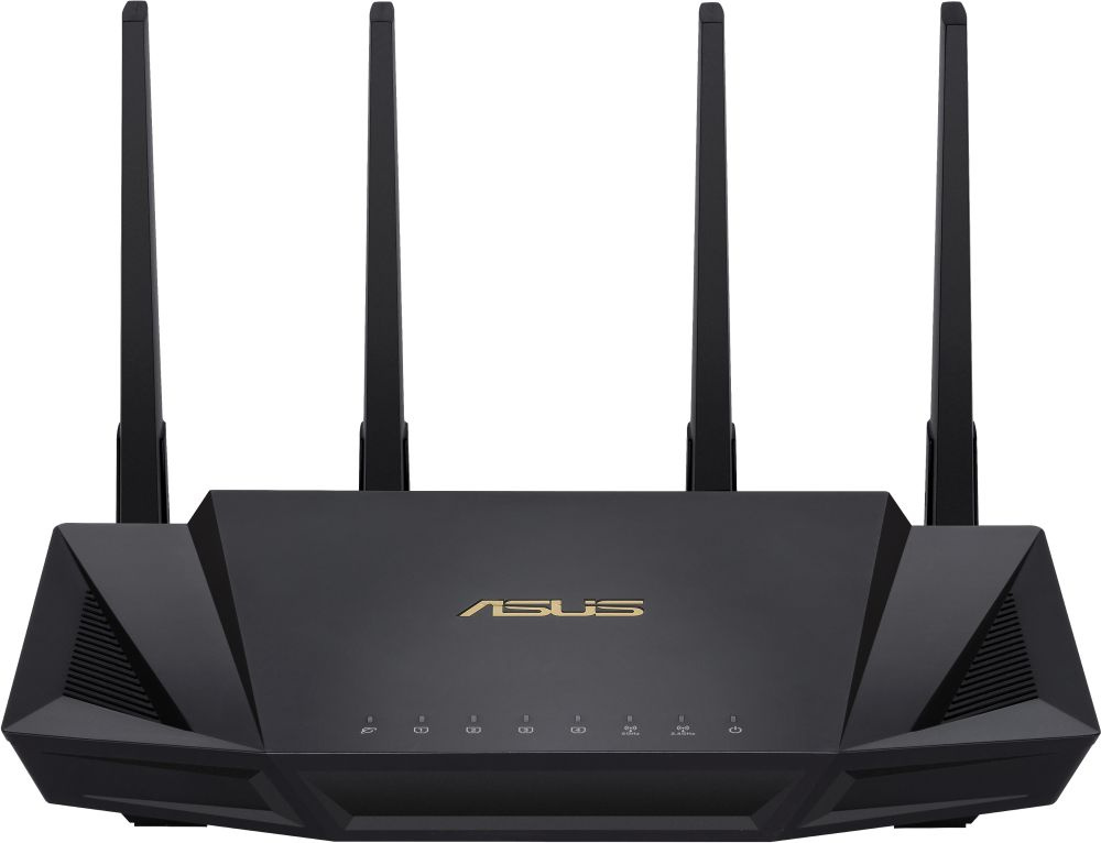 Картинка - Роутер беспроводной Asus RT-AX58U AX3000 10/100/1000BASE-TX черный RT-AX58U