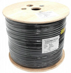 NEOMAX [NM20041] Кабель F/UTP cat.5e 4 пары (305 м) 0.52 мм (24 AWG) Медь, стальной трос 2.0мм, внешний PE, черный (NM20041)