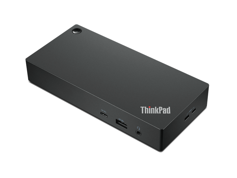 Картинка - Док-станция ThinkPad Universal USB-C Dock (2x DP 1.4, 1x HDMI 2.0, 3x USB 3.1, 2x USB 2.0, 1x USB-C, 1x RJ-45, 1x Combo Audio Jack 3.5mm), EU power cord included, rpl. 40AY0090EU (40AY0090UK) 40AY0090UK