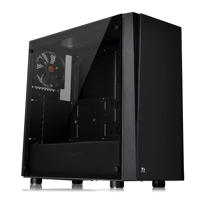 Картинка - Корпус Thermaltake Versa J21 TG черный без БП ATX 5x120mm 4x140mm 2xUSB2.0 2xUSB3.0 audio bott PSU CA-1K1-00 M1WN-00