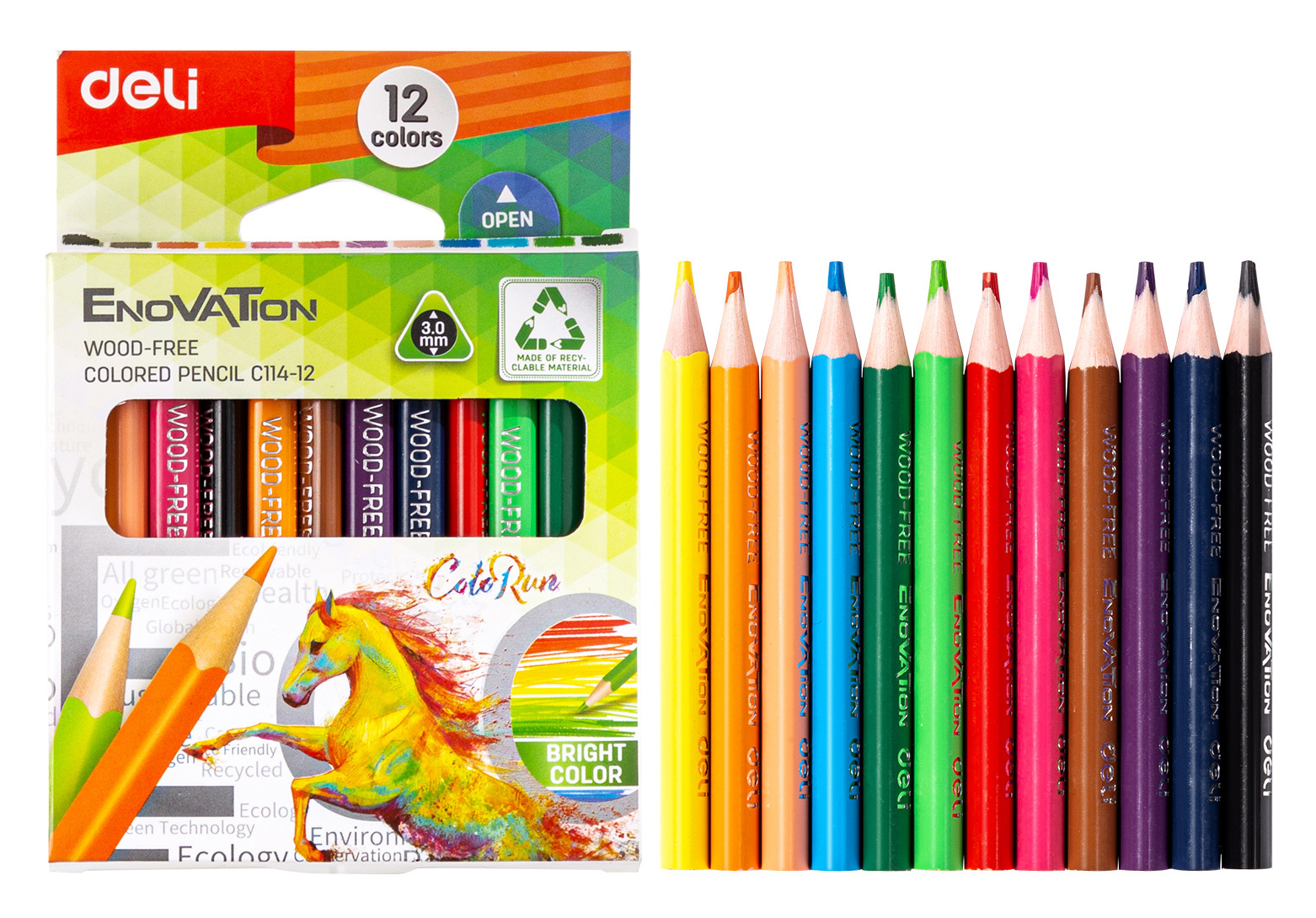 Ec114-12 цветные карандаши Deli