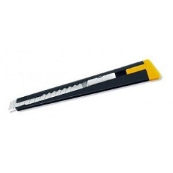 Нож OLFA с выдвижным лезвием, черный, 9мм [OL-180-BLACK]